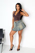 Aarhus Flare Denim Mini Skirt